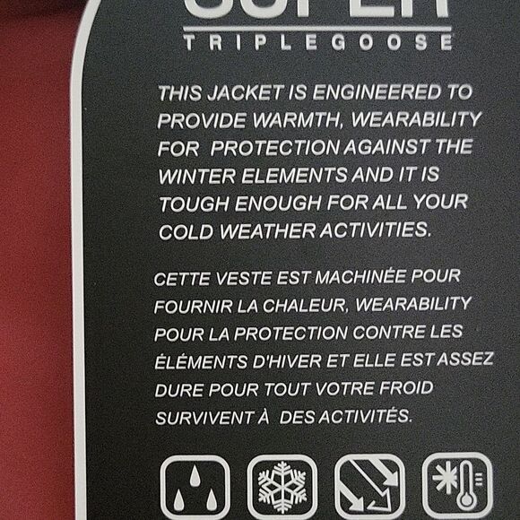 Super Triple Goose Warmth Jacket size Men's M - Picture 6 of 8